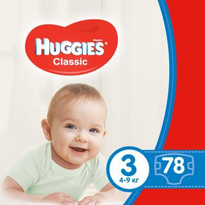Подгузник Huggies Classic 3 Mega 78 шт (5029053543116)